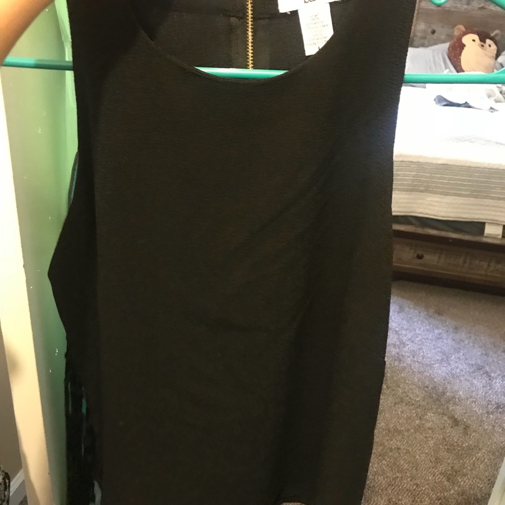 Black top with tassels